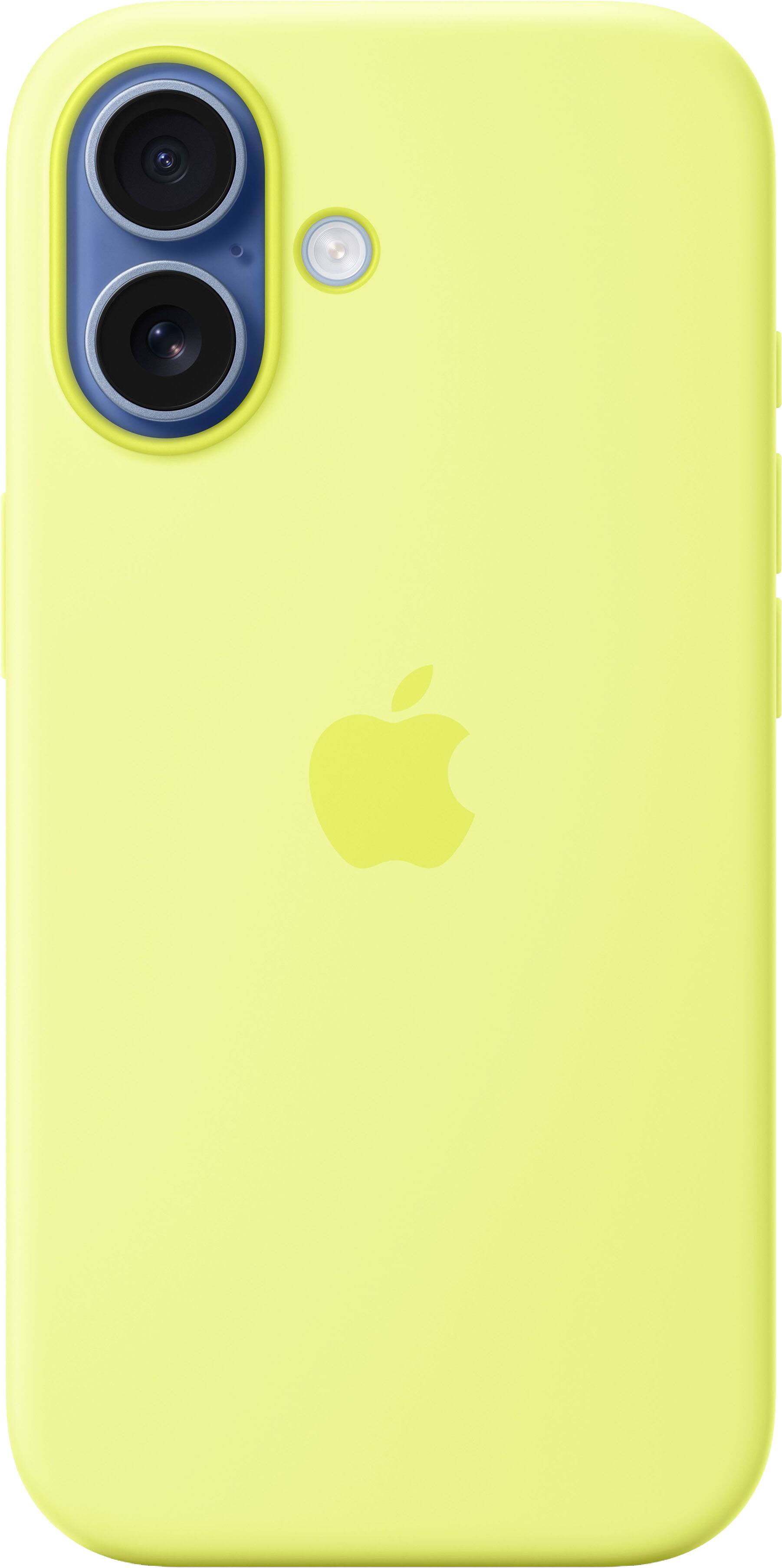 Alt View 2. Apple - iPhone 17 Silicone Case with MagSafe - Neon Yellow.