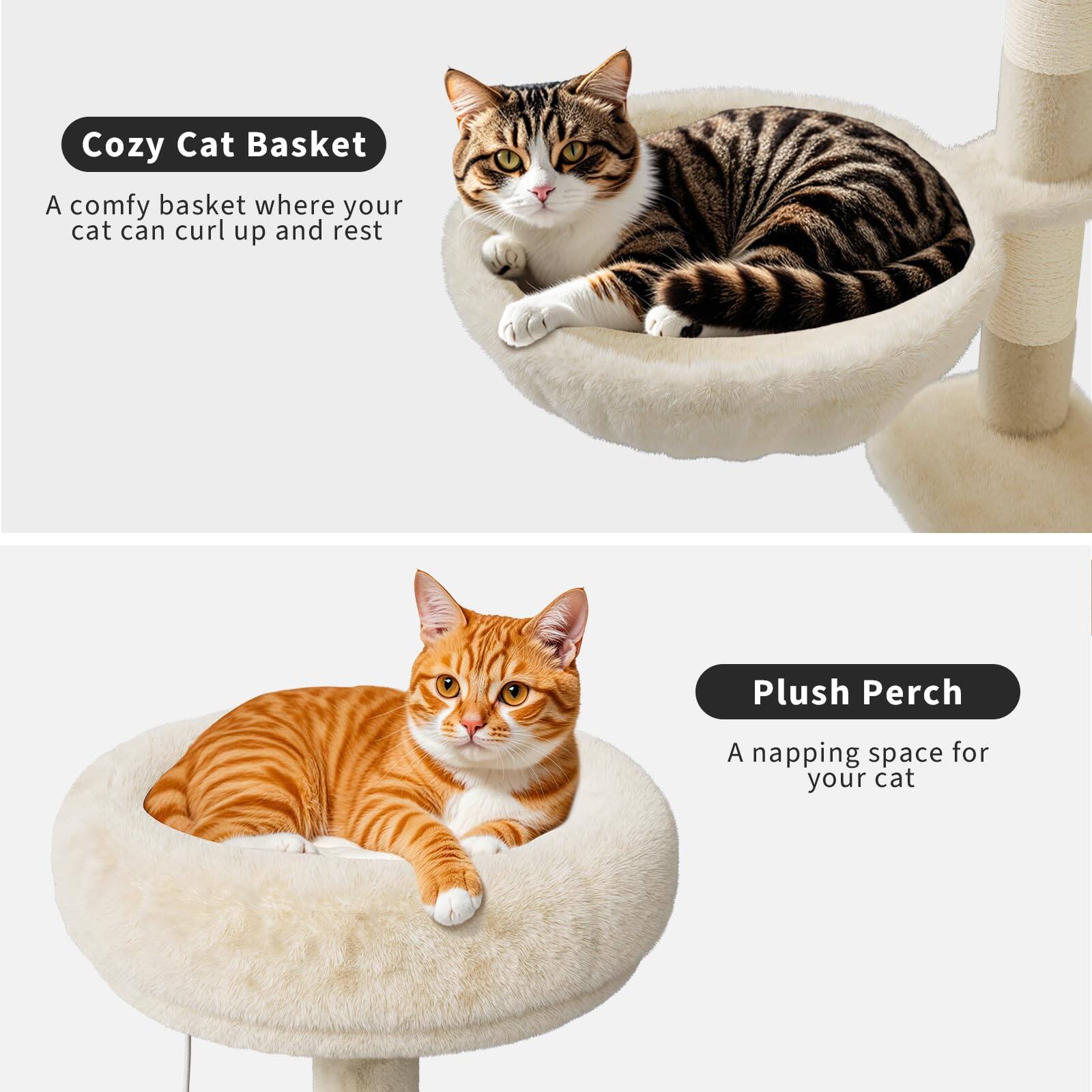 Cozy Cat Basket  
A comfy basket where your cat can curl up and rest  

Plush Perch  
A napping space for your cat