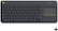 Front Zoom. Logitech - K400 Plus TKL Wireless Membrane Keyboard for PC/TV/Laptop/Tablet with Built-in Touchpad - Black.
