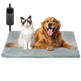 Reds Spade - Cat Heating Pad 6 Adjustable Temperature 5 Timer Options 15 7 X 27 5 Pet For Cats Dogs Waterproof Indoor Ou - Grey L (15.7'' × 27.5'')