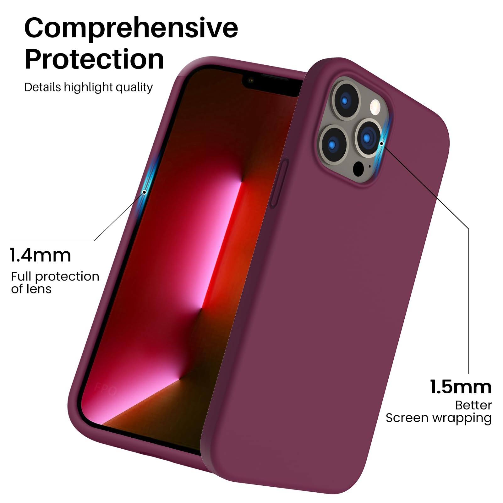 Comprehensive Protection Details highlight quality 1.4mm Full protection of lens 1.5mm Better Screen wrapping