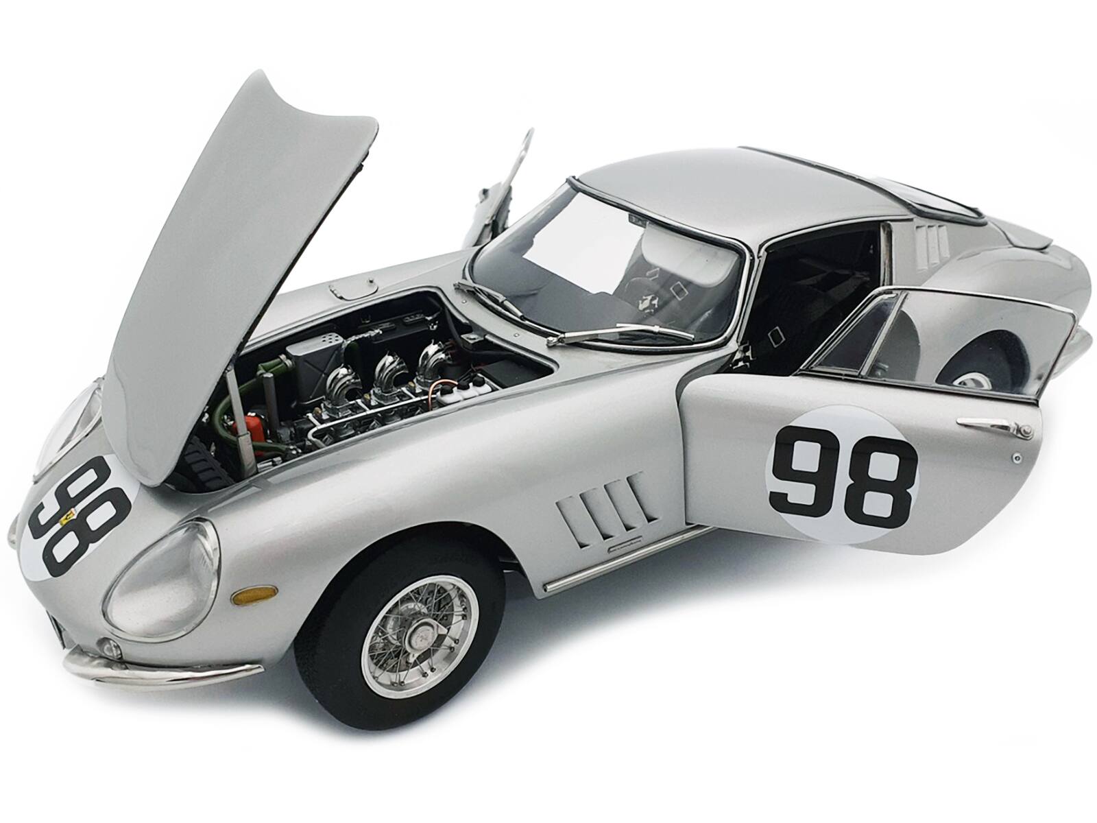 Alt View 1. CMC - Ferrari 275 GTB/C #98 Renzo Sinibaldi Maurizio Grana 500 km Mugello 1966 Limited Ed 1000 pcs 1/18 Model Car by CMC.