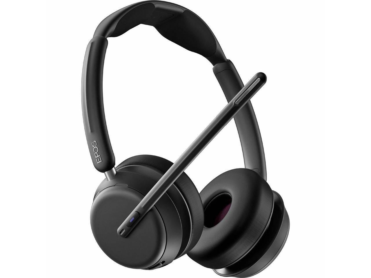 Alt View 4. EPOS - EPOS IMPACT 1061 Headset - Stereo - Wireless - Bluetooth - On-ear - Binaural - Circumaural - Noise Canceling - Black.