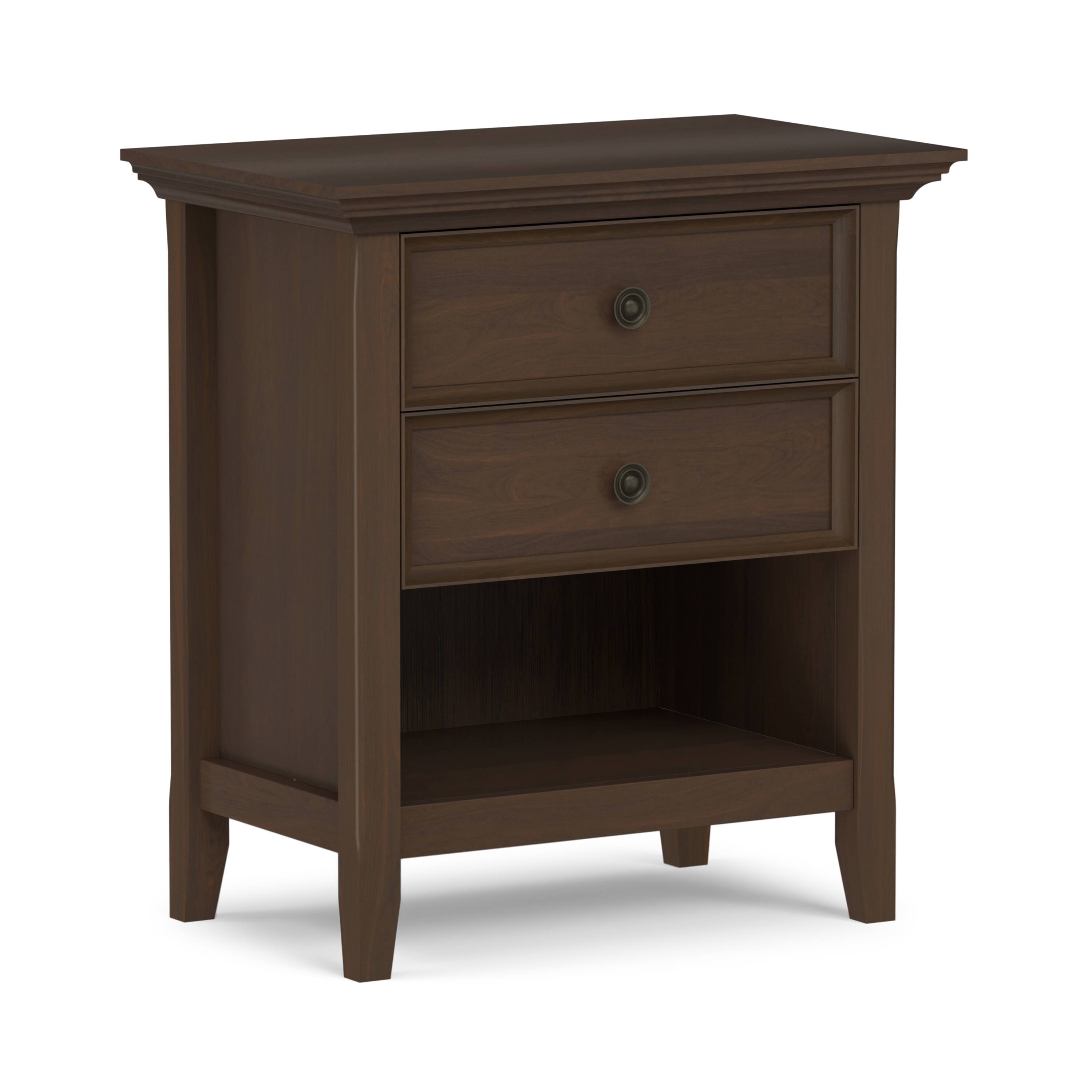 Front. Simpli Home - Artisan 45 inch Tall Solid Wood 9-Cube Bookcase, Chantilly White - Chantilly White.