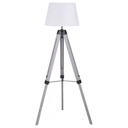 Front. Manhattan Lane - 56 Inch Floor Lamp, Tapered Drum Shade, Tripod Base.