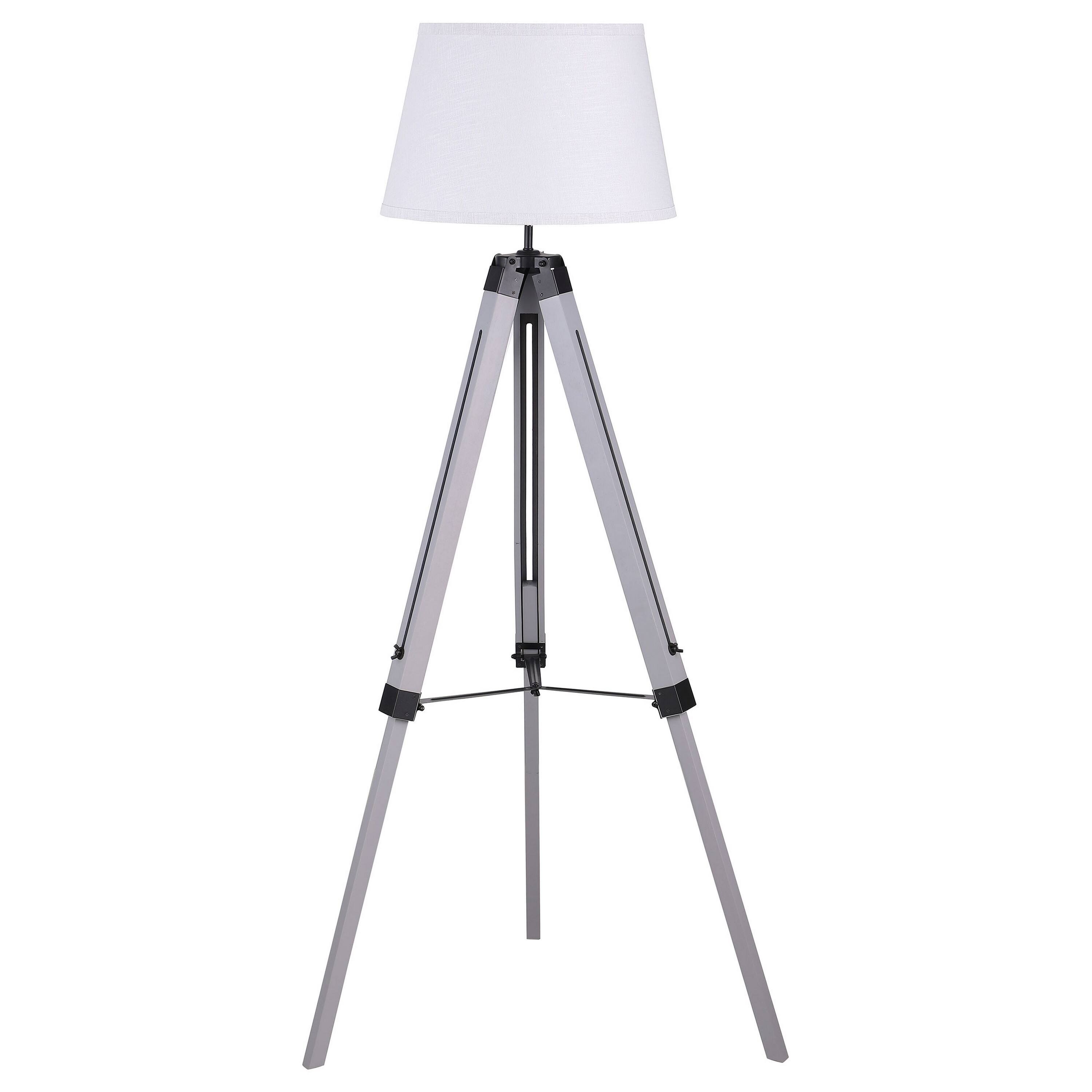Front. Manhattan Lane - 56 Inch Floor Lamp, Tapered Drum Shade, Tripod Base.