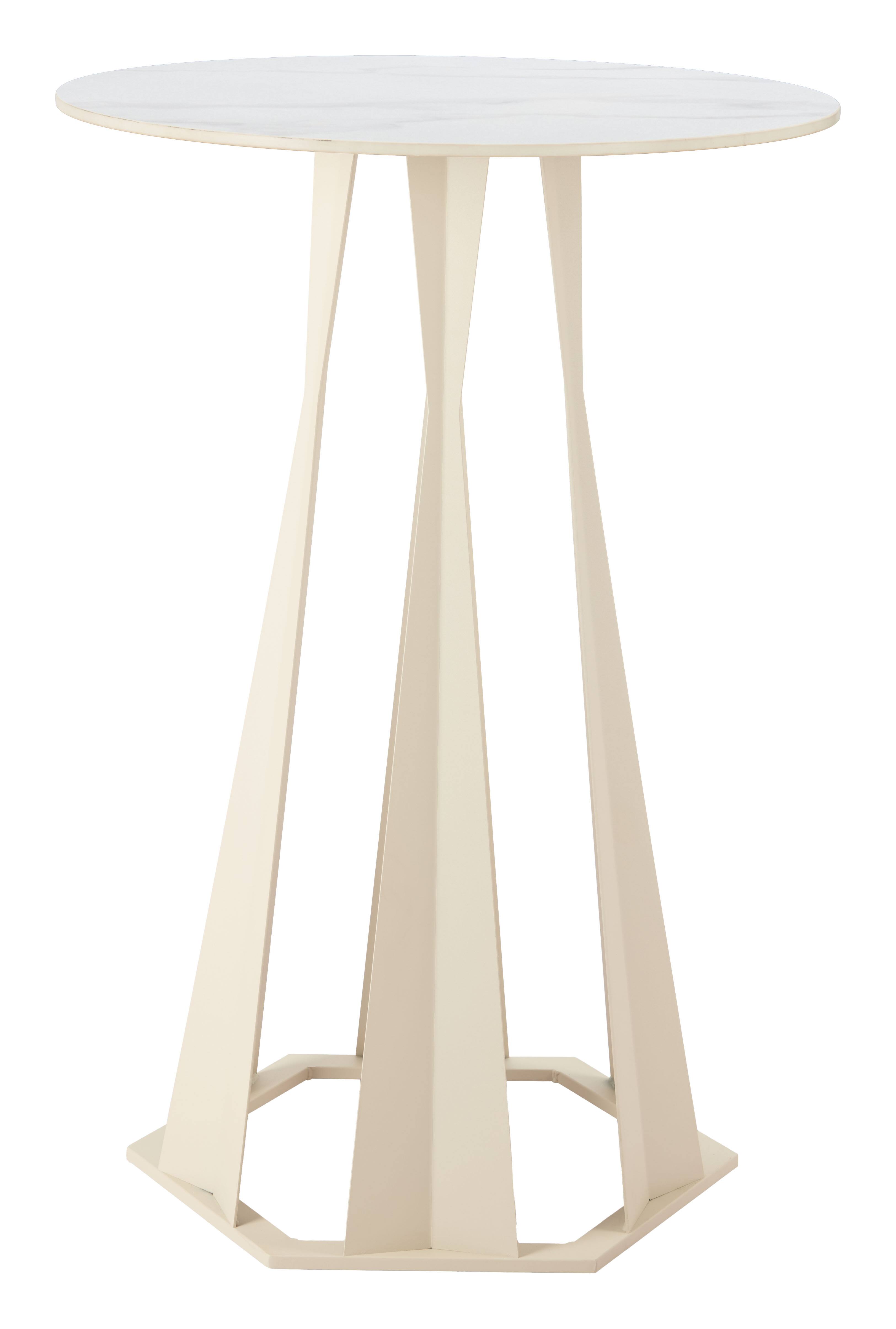 Back. Hivvago - Axis Bar Table White - White.