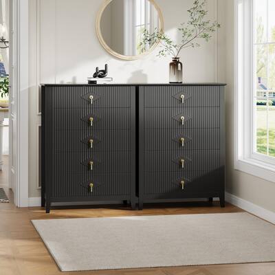 metal bedroom dresser Tall Dresser with Drawers,Fabric & Metal Storage Organizer with Wood Top,Space-Saving,Closet, Entryway Furniture for Bedroom Black