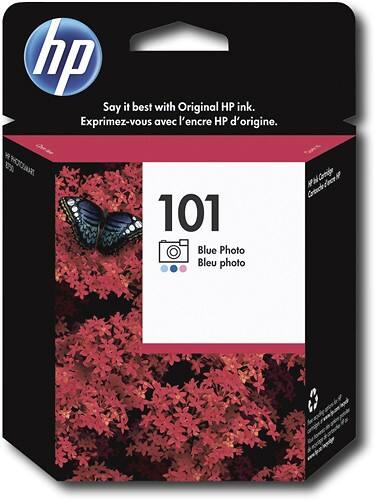 Front Standard. HP - 101 Vivera Photo Inkjet Cartridge - Blue.