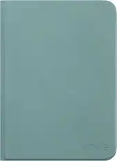 Front. Amazon - Kindle Aluminum Slim Cover w/ Magnetic Attach, Lightweight, Foldable Protective Case, Plant-Based Leather (2026 release) - Seaglass Green.
