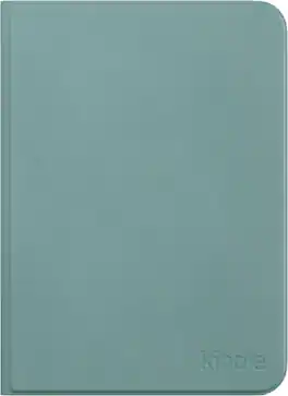 Amazon - Kindle Aluminum Slim Cover w/ Magnetic Attach, Lightweight, Foldable Protective Case, Plant-Based Leather (2026 release) - Seaglass Green