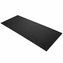 BalanceFrom Fitness - 5' x 7' High Density Gym Equipment Mat for Floor Protection - Black