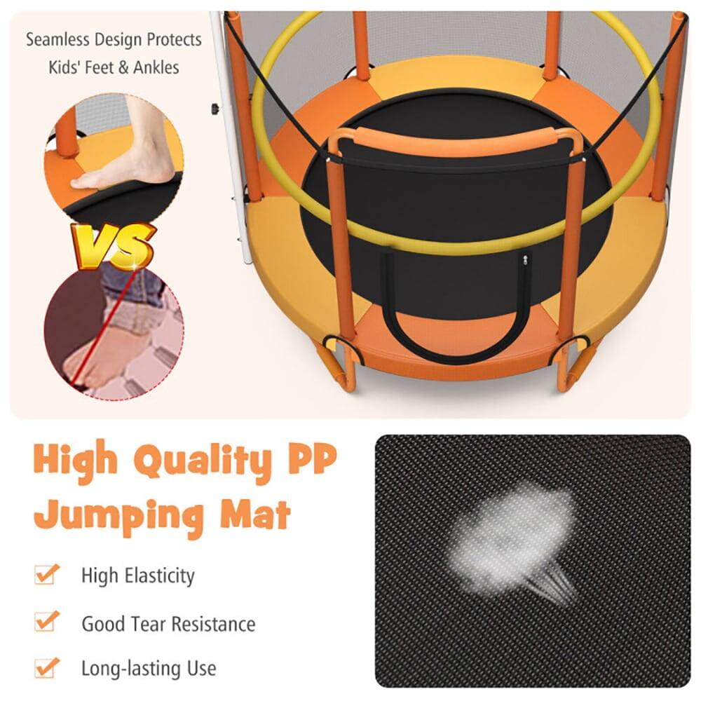 Seamless Design Protects Kids' Feet & Ankles

VS

High Quality PP Jumping Mat

- High Elasticity
- Good Tear Resistance
- Long-lasting Use