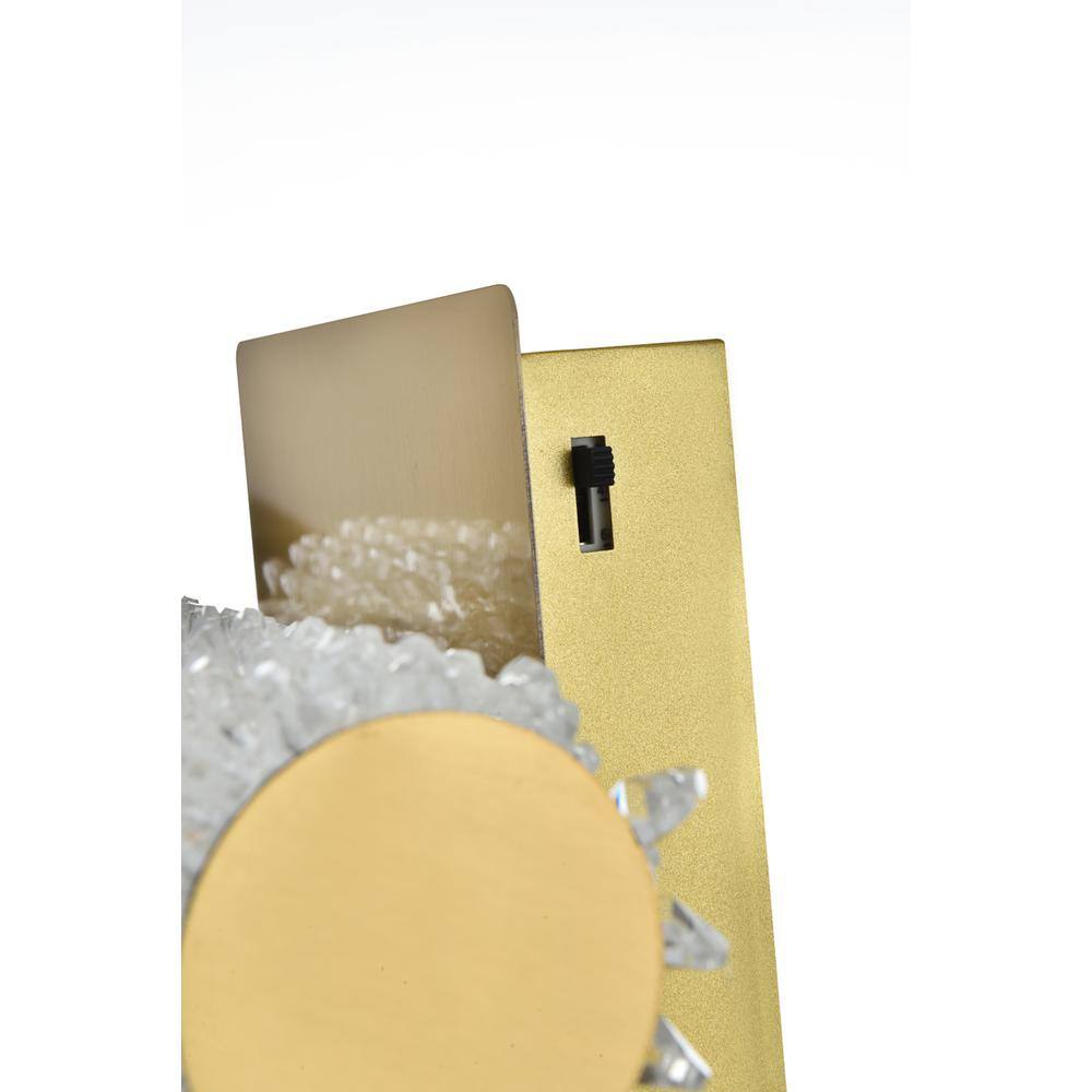 Alt View 6. Elegant Lighting - Bowen 12 inch Adjustable LED Wall Sconce in Satin Gold - Satin Gold.