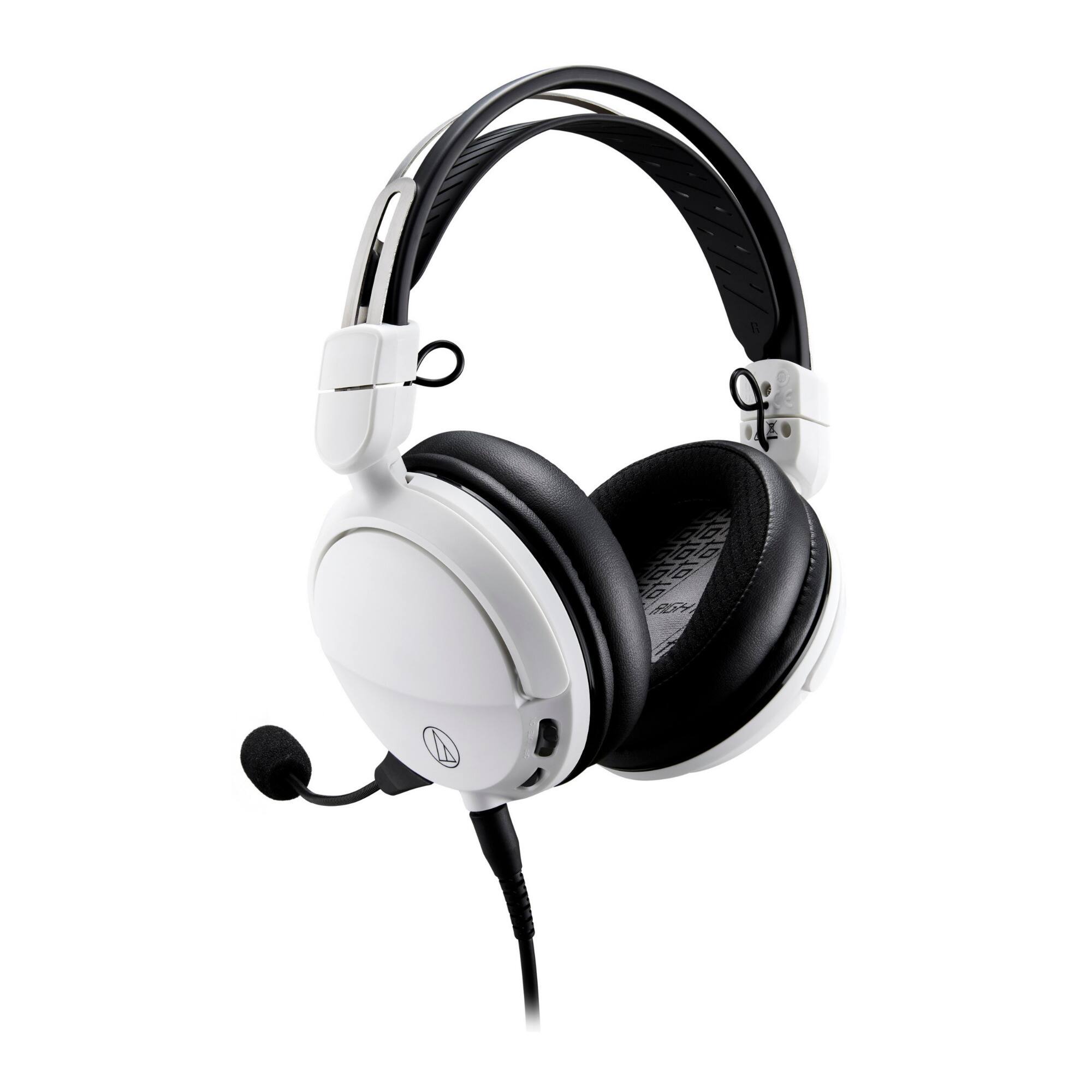 Front. Audio-Technica - Audio-Technica ATH-GL3 High-Fidelity Closed-Back Gaming Headset (White).
