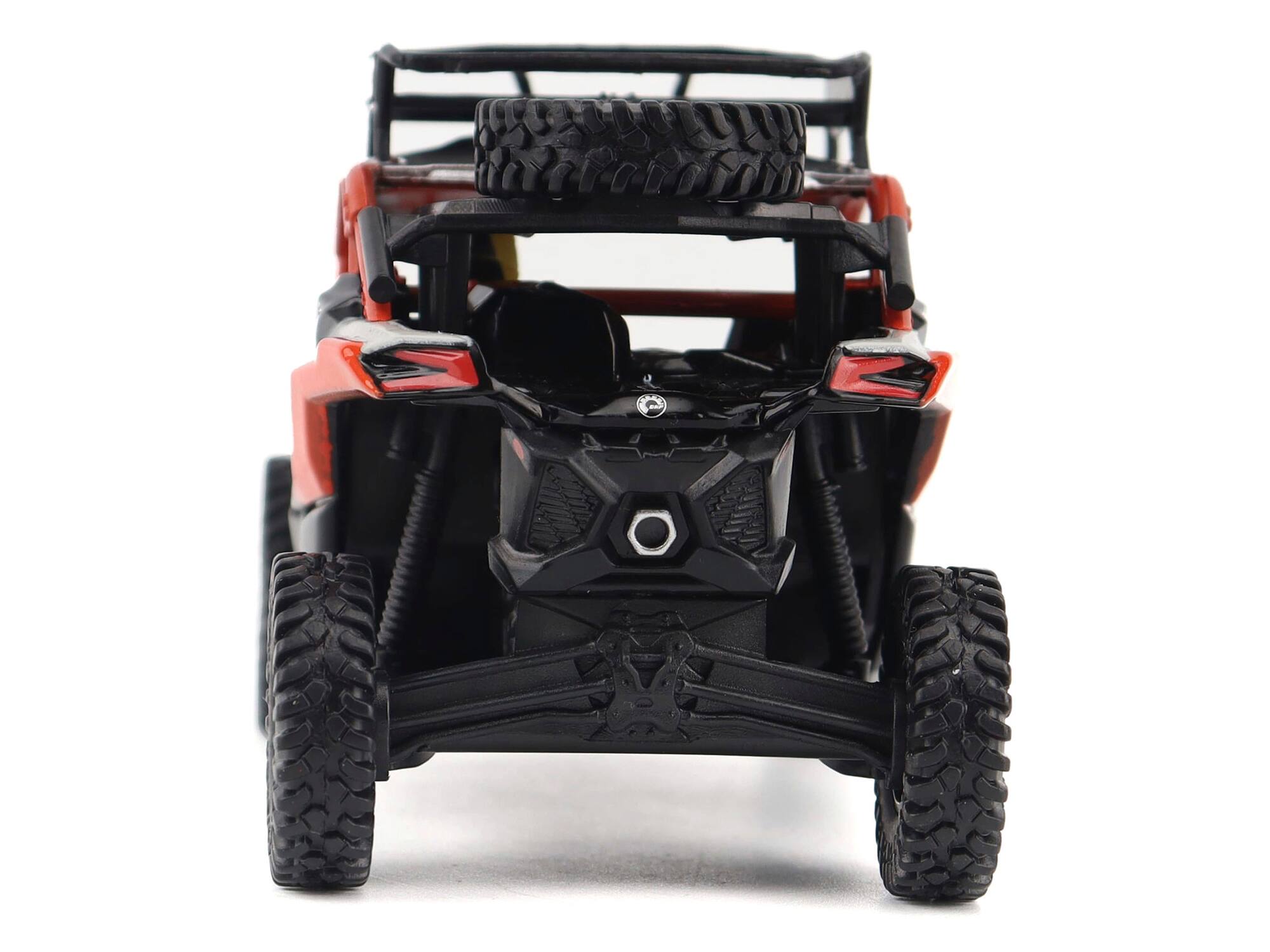 Alt View 4. BRP Models - Can-Am Maverick X3 X RS Turbo RR Sand Version Chalk Gray and Magma Red with Driver Figure 1/32 Model by BRP Models.