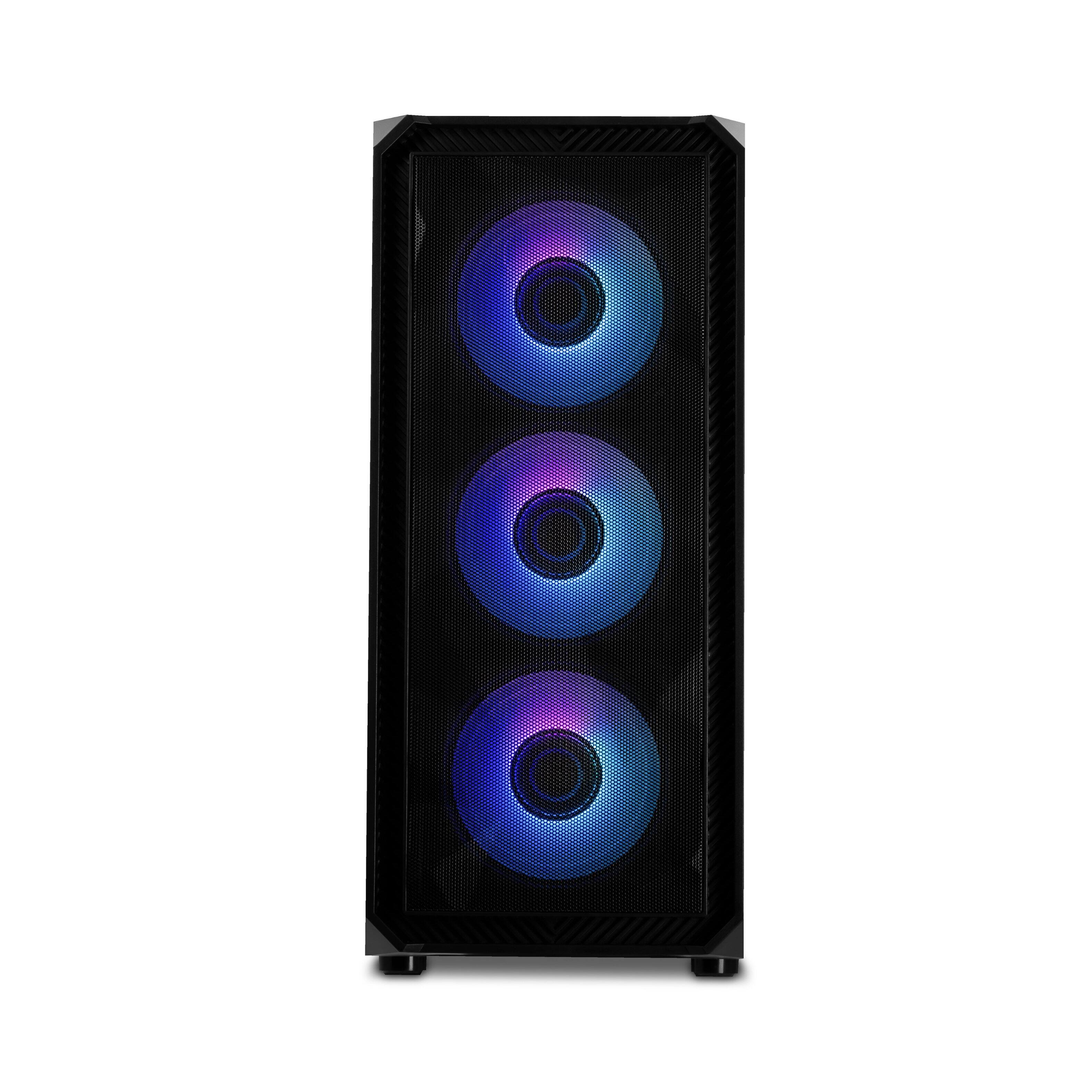 Left. YEYIAN - YEYIAN Gaming PC. Core i5 12400F, NVIDIA RTX 4060, 1TB NVMe, 16GB DDR4, 650W Gold , W11. YPI-TA24F0B-4601U - Black.