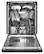 Alt View 1. KitchenAid - 24" Front Control Built-In Dishwasher with Stainless Steel Tub, ProWash Cycle, 3rd Rack, 39 dBA - Stainless Steel with PrintShield Finish.