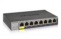 NETGEAR
GS108T
Both 1000M 10M 100M
NETGEAR Reset PoE-PD Power 1 Port 1
On-Link Blink-ACT 2 S
3 3
4 A
5 2
6 9
7
8 8