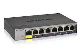 NETGEAR - GS108T-300 Managed L2 Gigabit Ethernet (10/100/1000) Grey