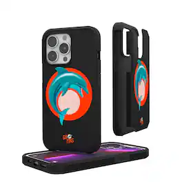 Keyscaper - NFL - Miami Dolphins iPhone Rugged Case - 15 - Black