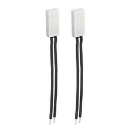 Unique Bargains - 2pcs KSD9700 Thermostat 105C Normally Close N.C Temperature Switch 250V 10A Thermal Protector Ceramics - Black