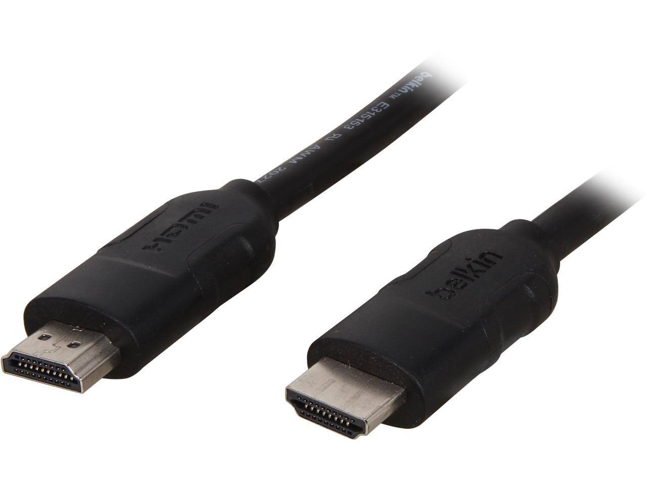 Belkin - HDMI to HDMI Cable, HDMI 2.0 / 4K Compatible, Male to Male, 15 feet (F8V3311b15) - Black