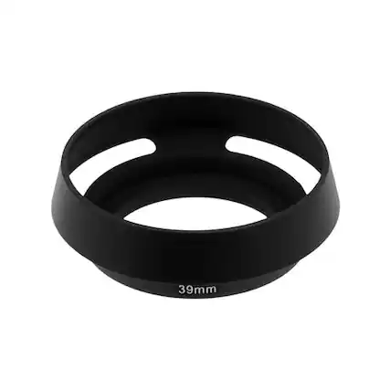 Front. Fotodiox - Pro Angle Lens Hood Sun - 39mm Shade for RF Rangefinder Cameras - Black.