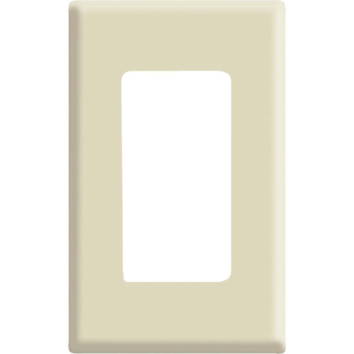 Left. Leviton - Decora Screwless 1-Gang Wallplate L91-80301-0SI - White.