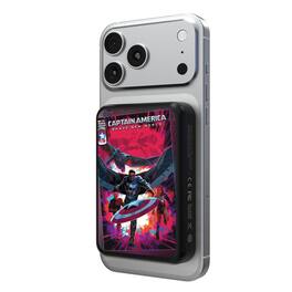 Keyscaper - Marvel Cover Art Wireless Mag Power Bank - Sam Wilson Captain America