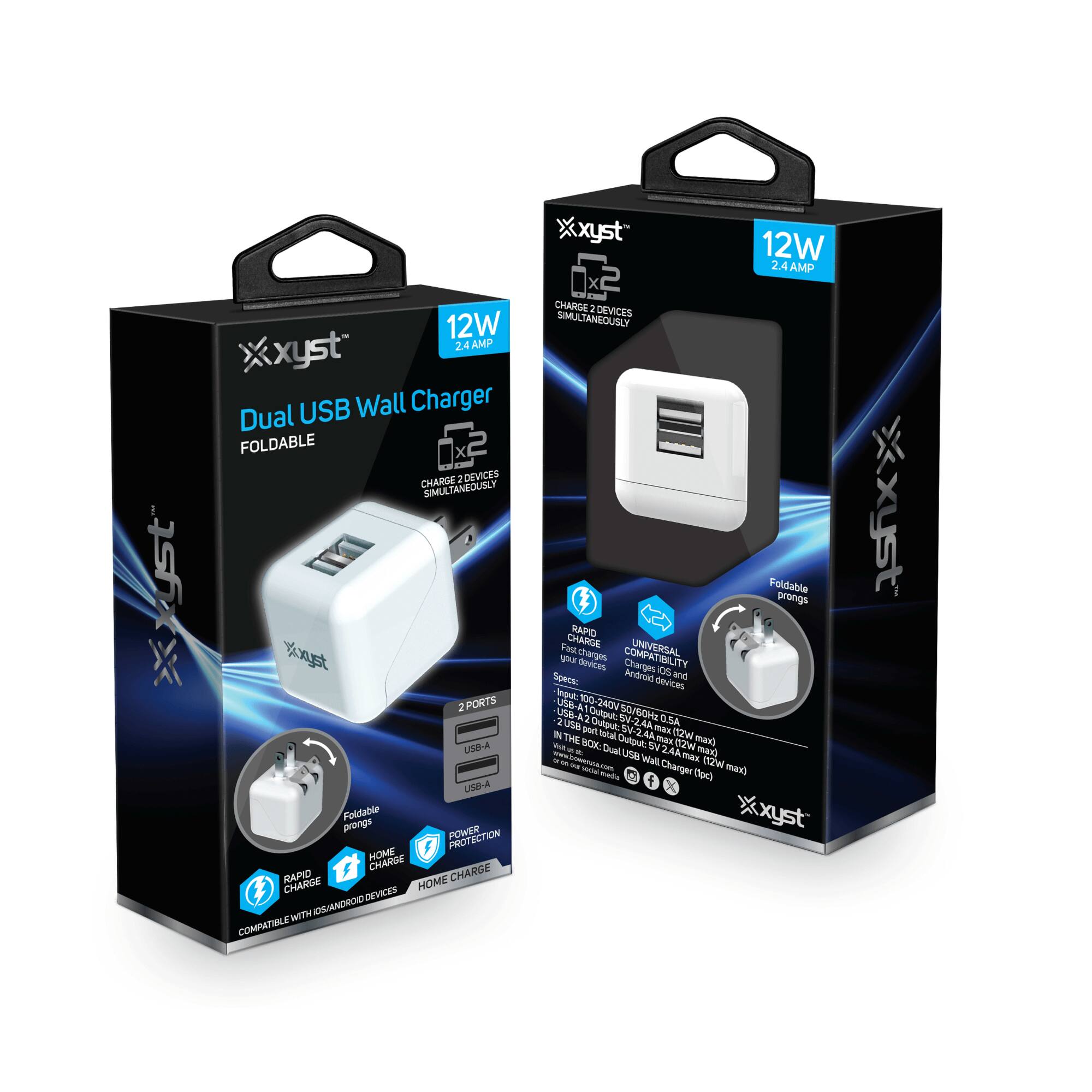 12W xyst 2.4 4AMP Dual USB Wall Charger FOLDABLE x2 2 CHARGE 2 DEVICES SIMULTANEOUSLY 2 PORTS UHA LaA Foldable prongs PROTECTION HOME CHARGE RAPID CHARGE CHARGE HOME OE MCES WITH OS/ANDROID COMPATIBLE xyst 12W 2.4 AMP X 2 CHANGE 1 DEVICES SIMULTANEOUSLY SIMULT Foldable prongs RAPID Fac CHARGE UNIVERSAL SHN charges COMPATIMLITY DeiCeS Charges OS Spect: Andrins and devices Inout 1 ua 4 24O U 2 OURENE 50/SOHE E O.SA una pan Culgut 24A max IN THE Wtat SV-2.4A AA mn n2 mex NC Duai Dutout tV nzw - ua 24Amux 24A man - - RuA Hal (2wl - mato Charger Doeh max xyst Xxyst

---

**Corrected Text:**

12W xyst 2.4 4AMP Dual USB Wall Charger FOLDABLE x2 2 CHARGE 