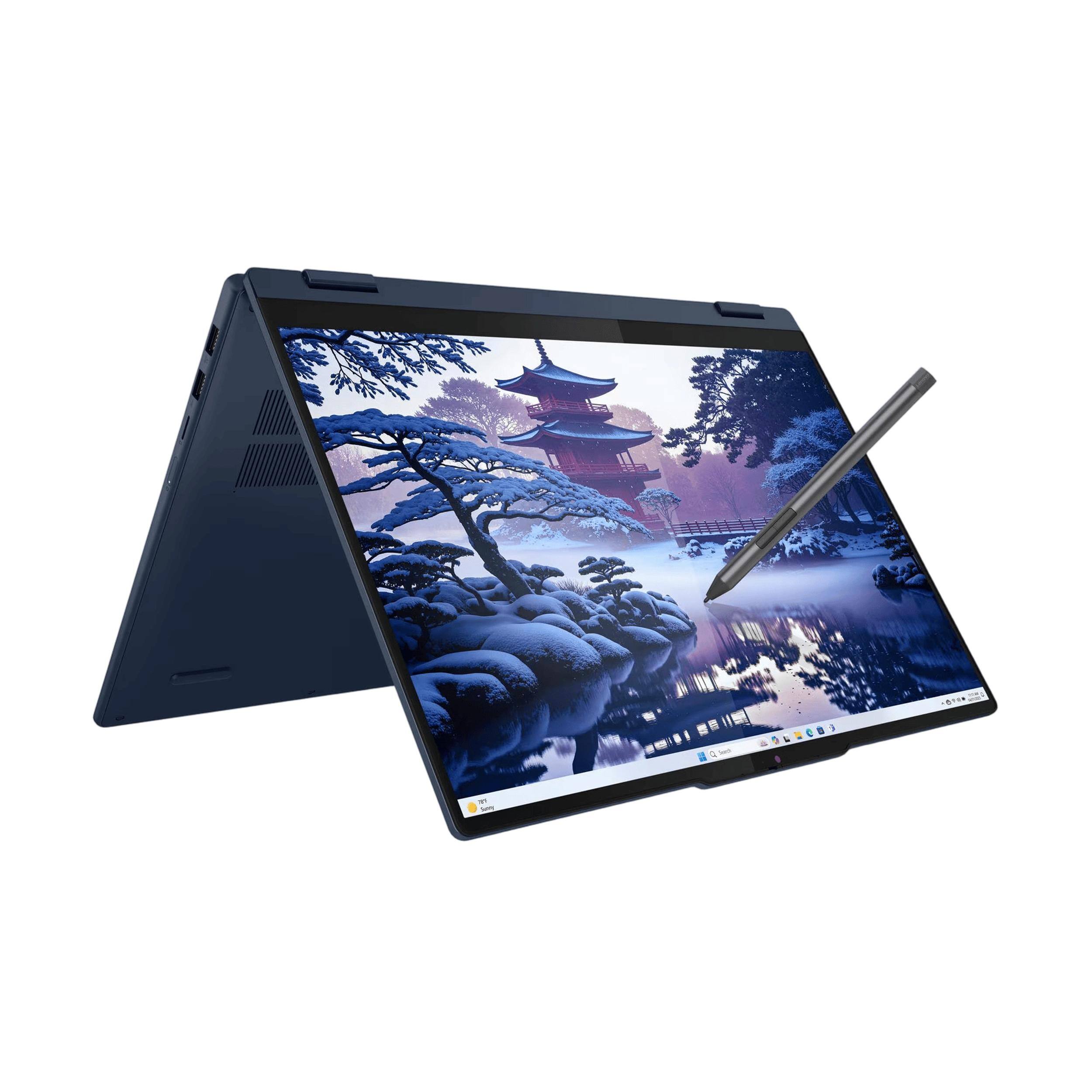 Alt View 3. Lenovo - Lenovo IdeaPad 5i Ultra 7 32GB 1TB SSD 16" Touch 2-in-1 Laptop - Slate Blue.