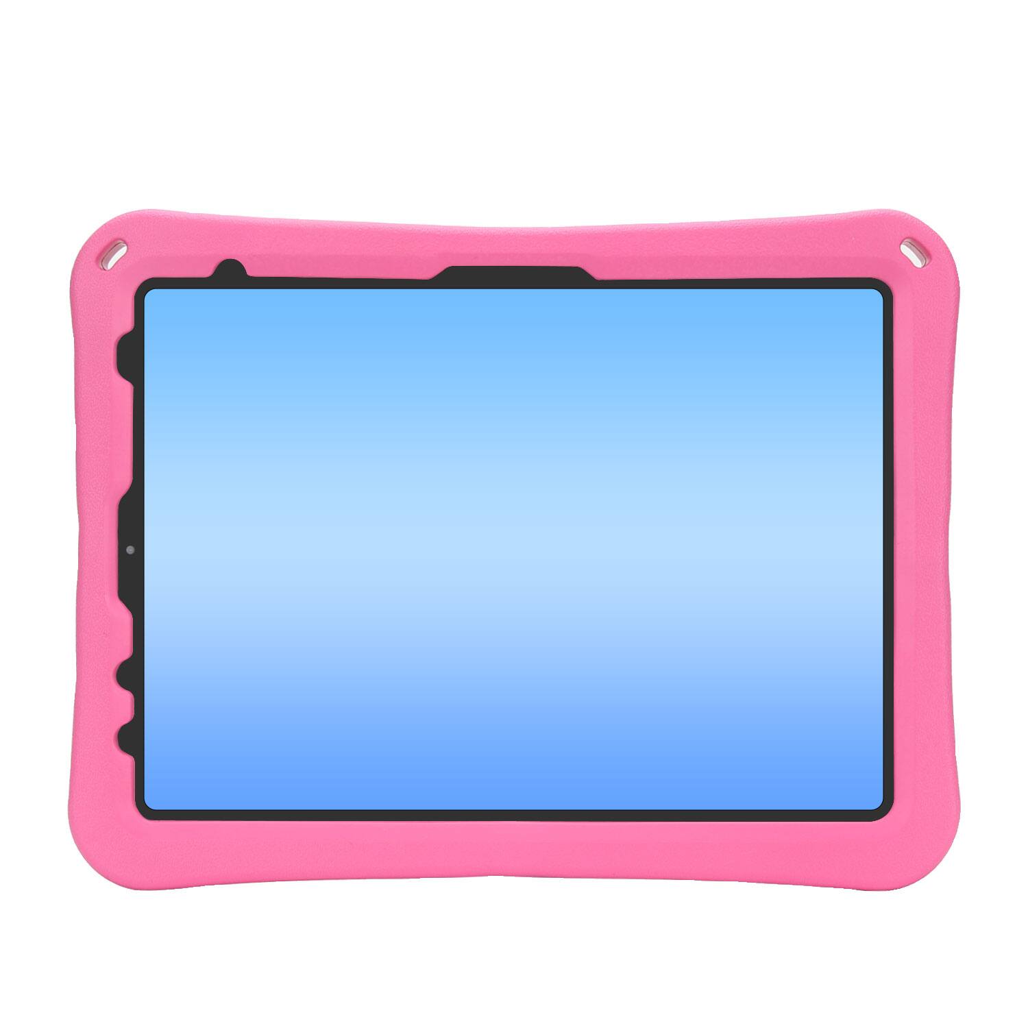 Alt View 1. Dteck - for Apple iPad Air (M4) 11" 2026/(M3) 2025/(M2) 2024 Rugged Case,Shockproof Heavy Duty EVA Cover with Rotating Stand - Rose.