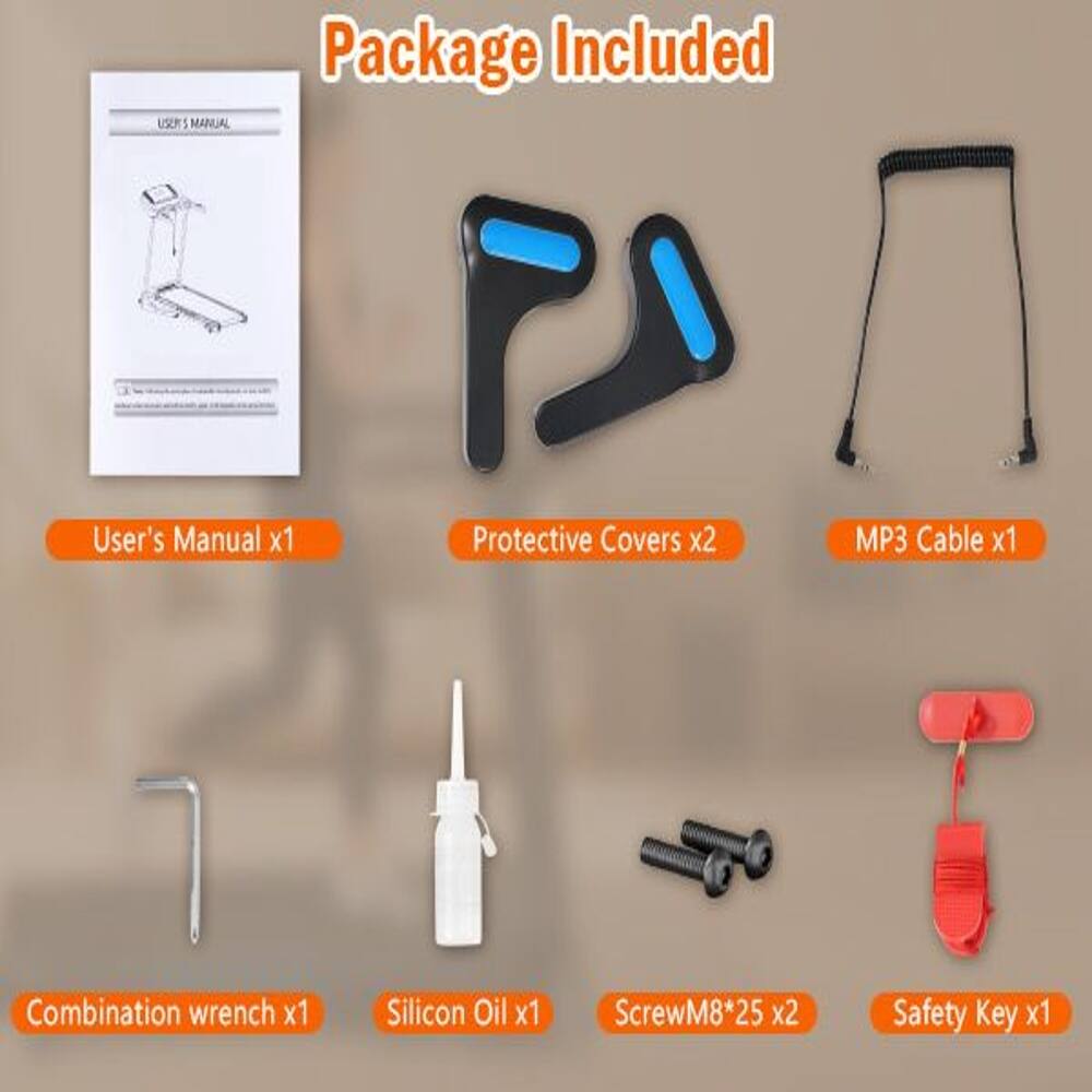 USUR 1 MANUAL

Package Included

User's Manual x1  
Protective Covers x2  
MP3 Cable x1  
Combination wrench x1  
Silicon Oil x1  
ScrewM8*25 x2  
Safety Key x1