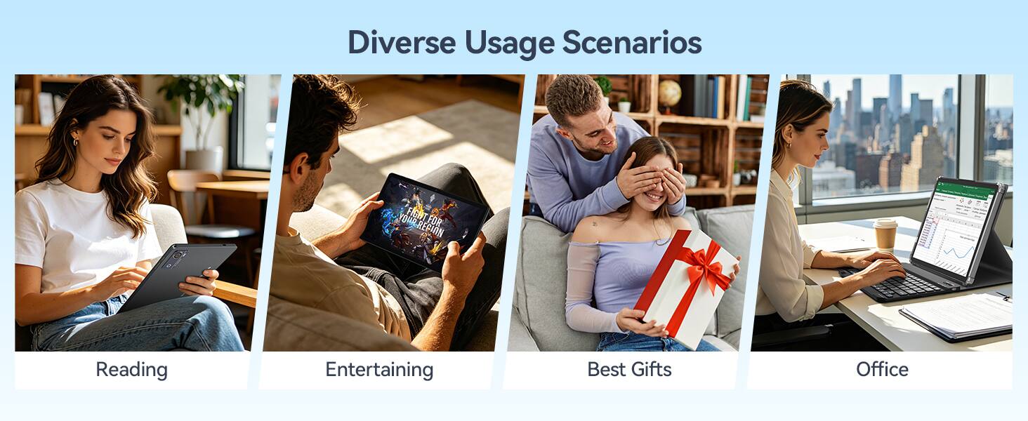 Diverse Usage Scenarios

Reading
Entertaining
Best Gifts
Office