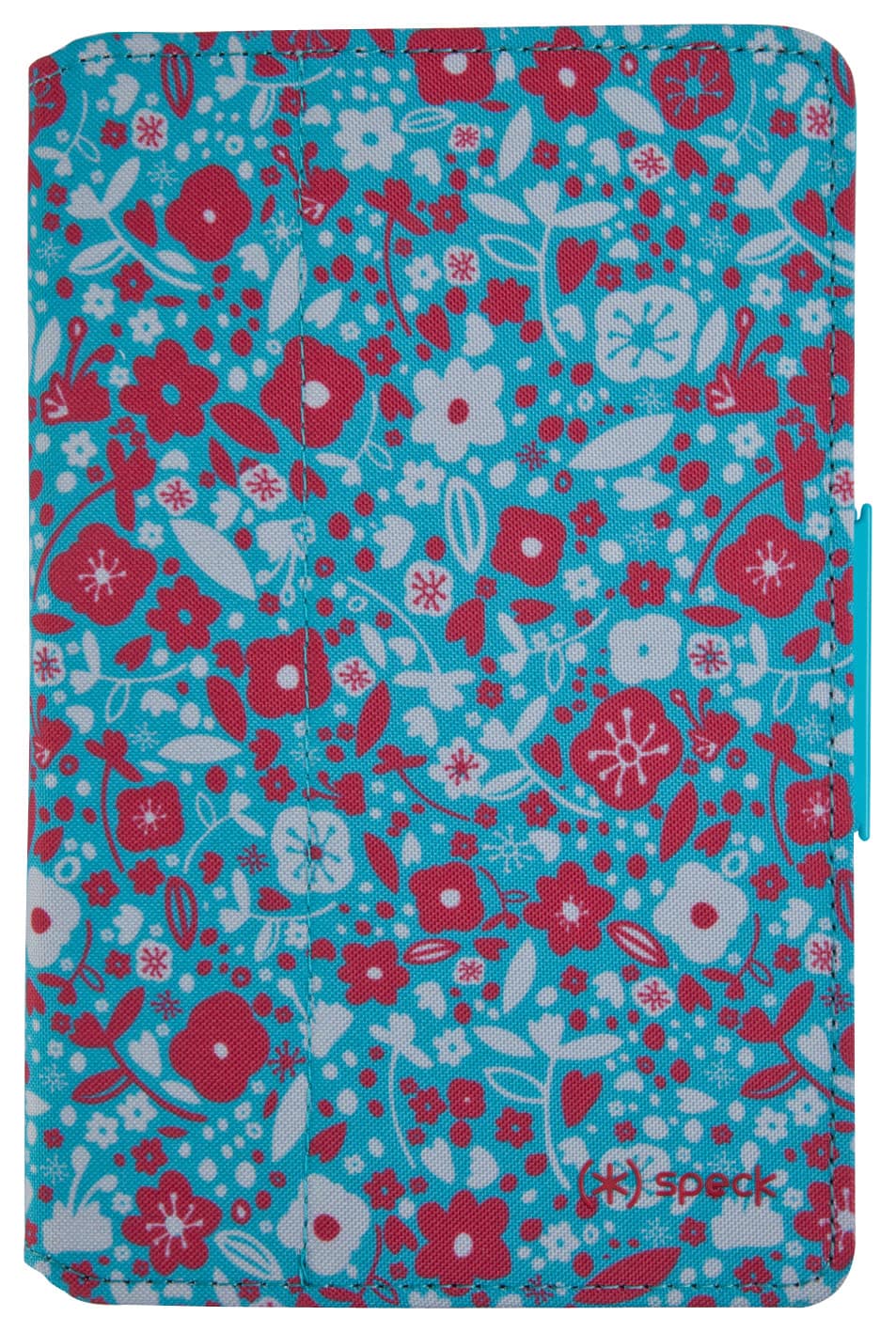Front. Speck - FitFolio Case for Kindle Fire - Floral Teal/Red.