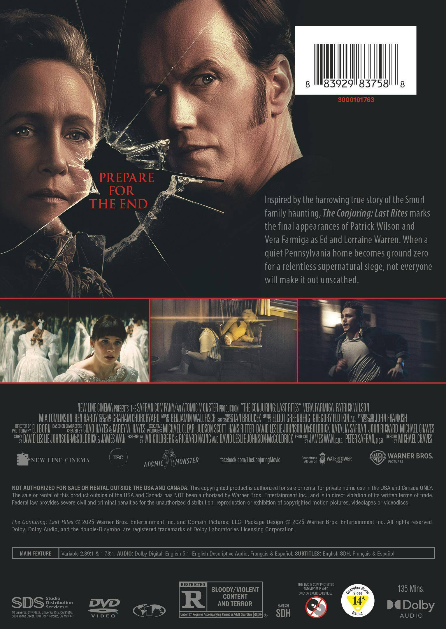 Back. The Conjuring: Last Rites   - DVD.