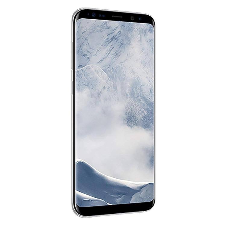Left. Samsung - Samsung Galaxy S8+ G955U (Fully Unlocked) 64GB - Arctic Silver.