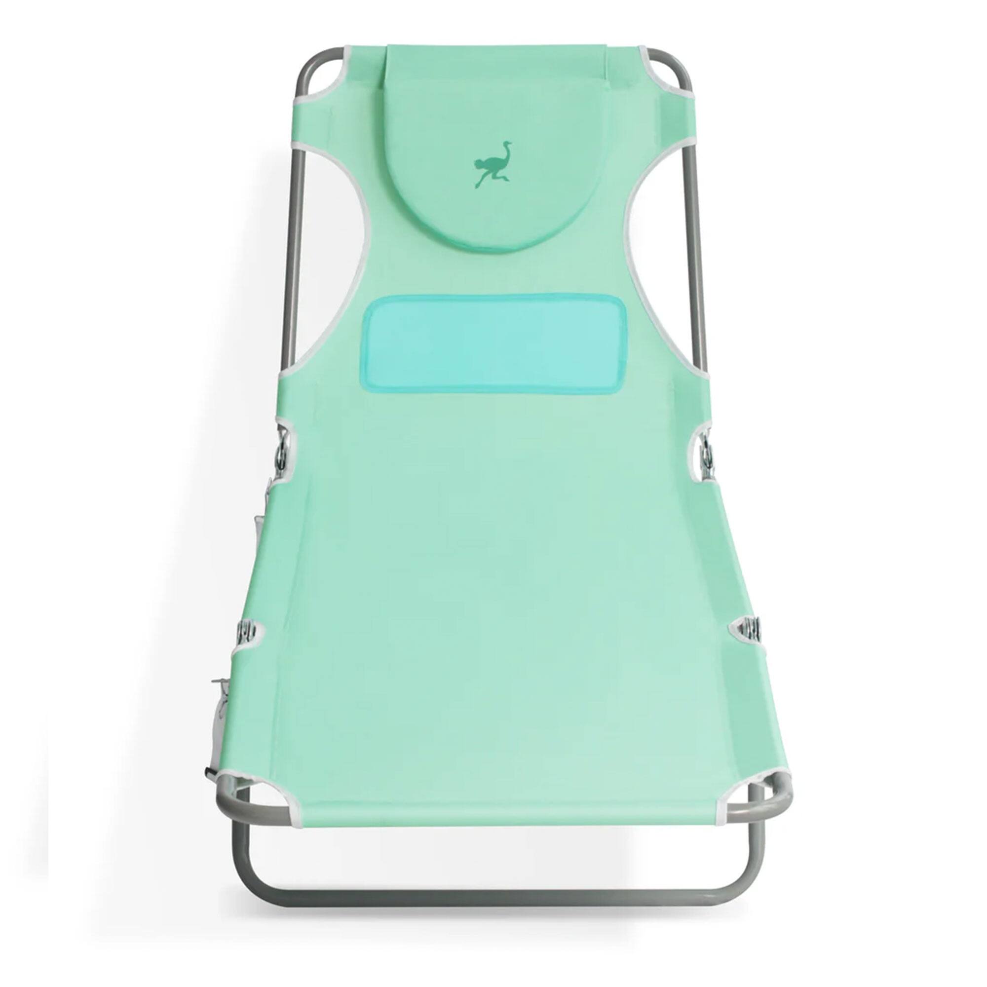 Alt View 7. Ostrich - Ostrich The Ladies Comfort Lounger, Foldable Beach Pool Tanning Chair, Aqua - Aqua.