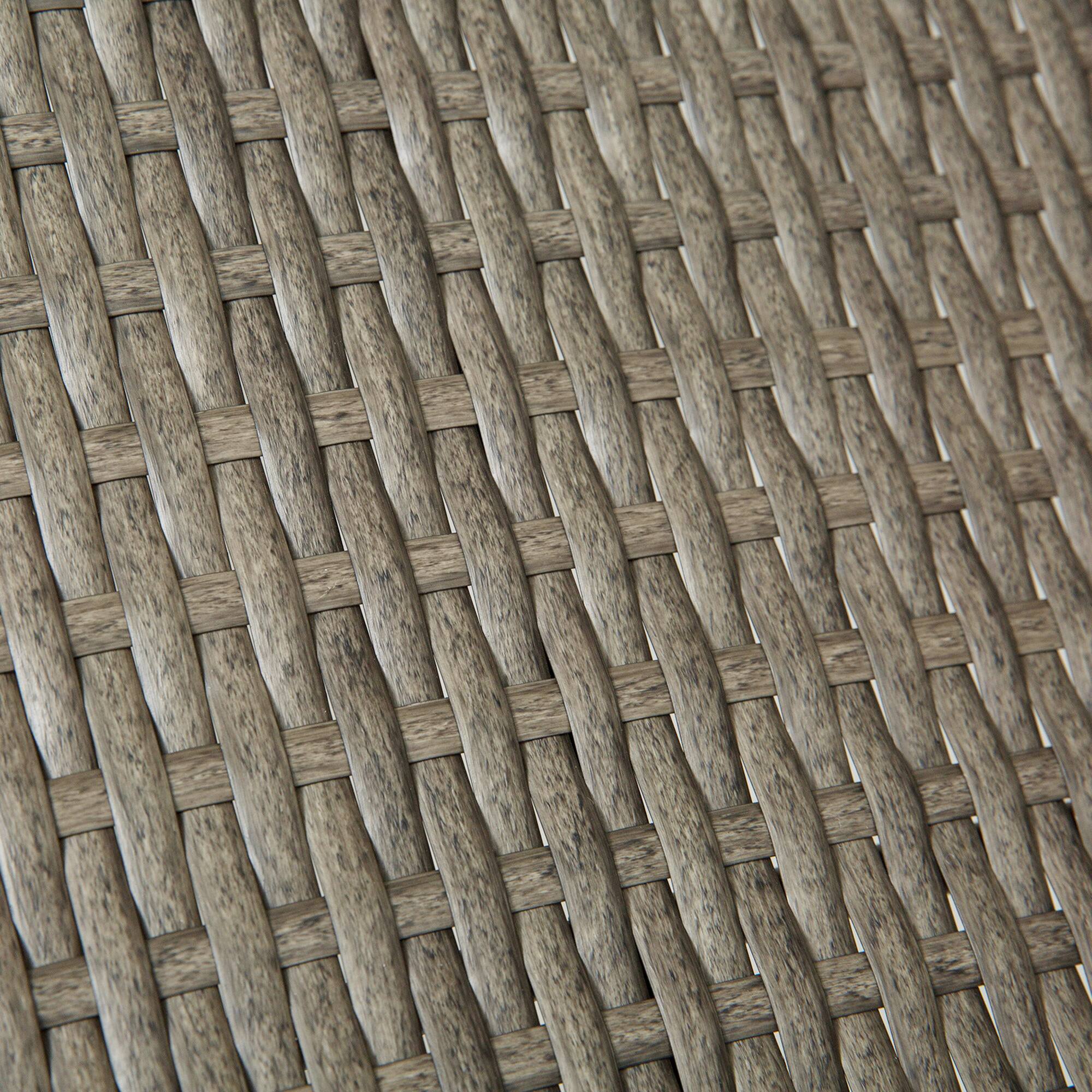 Alt View 7. Outsunny - 3 PCS Rattan Wicker Bar Set with Wood Grain Top Table and 2 Bar Stools for Outdoor, Patio, Poolside, Garden - Grey.