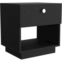 TuHome - Paris Nightstand MDF - Black