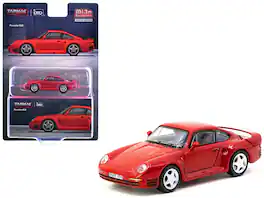 Porsche 959 "Global64" Series 1/64 Diecast Model by Tarmac Works - Red