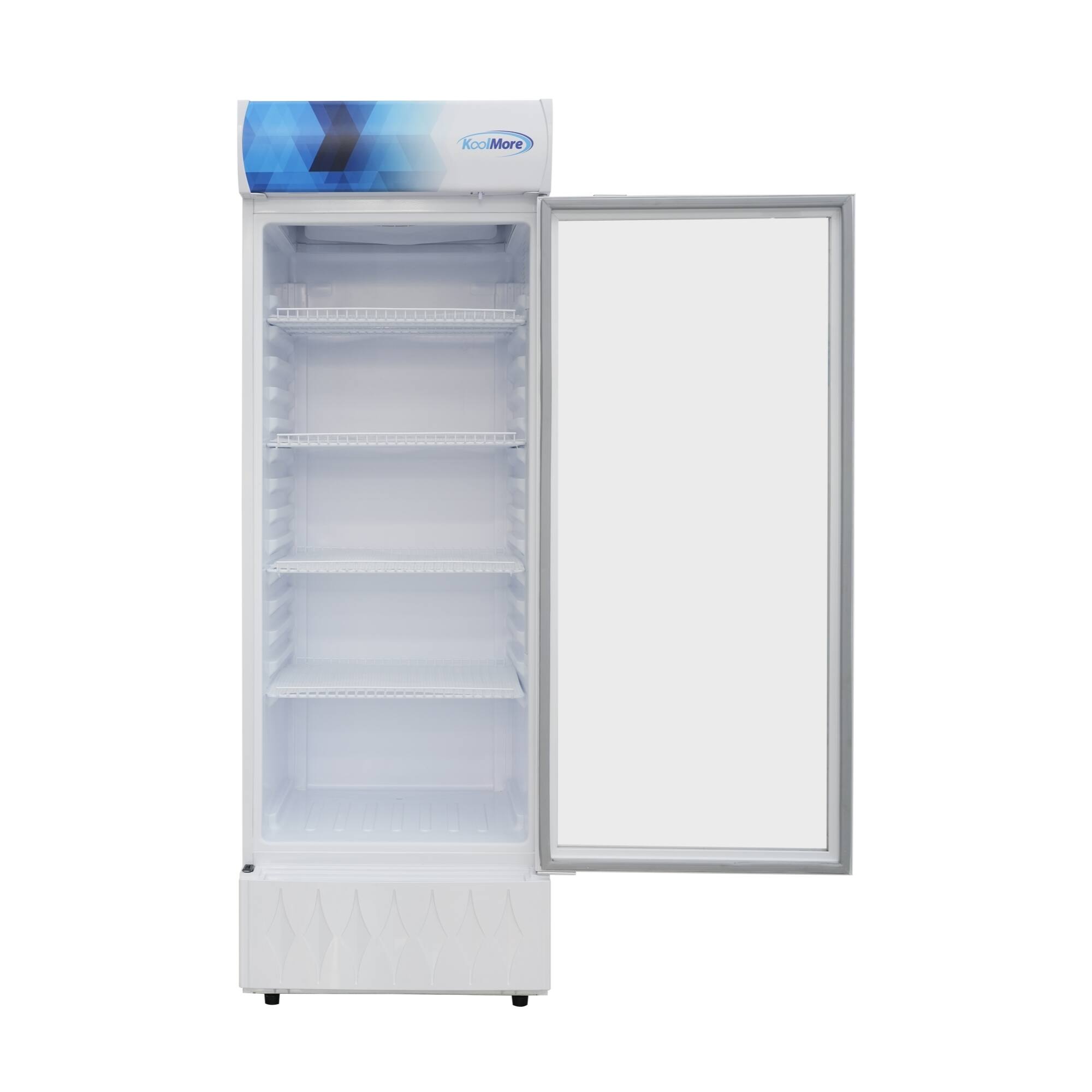 Left. Koolmore - 24 in. One-Door Commercial Merchandiser Refrigerator in White, 12 Cu. Ft. (KM-MDR-1GD-12CWH) - White.