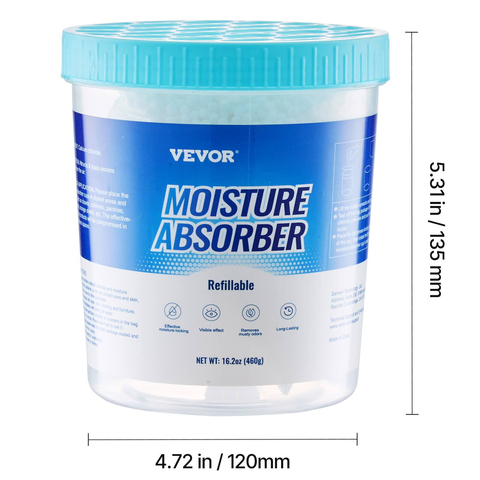Skcm dionide VEVOR N & mes hk d excess AO ON Pease S place the doted areas MOISTURE dom cabinels, and hotrs e pantries, e L te - The Tear of m effective- 6 F po compromised chionde in holder e Place te ABSORBER mostur of te - t - D - - a mrs ad Refillable Scug 3 - Pultion Sanven EE Dn cnad eys sua an Sm and skin, Addess - - Gord e oehing und Ranche S 1 lumiture ve 2on . Technical Y - poeders . Te A - Y E Jn L bag Effective atre 1 - moisture-locking Visible efect Ramoves Long-Lasting bduge seaied musty odes Wo and . One Madir - 5.31in /135 / 135 mm NET WT: 16.2oz (460g) 4.72 in / 120mm

Corrected:

Please place the dotted areas in closed areas and hotspots, e.g., cabinets, pantries, etc. The Tear of moisture is effective- 6 F po compromised