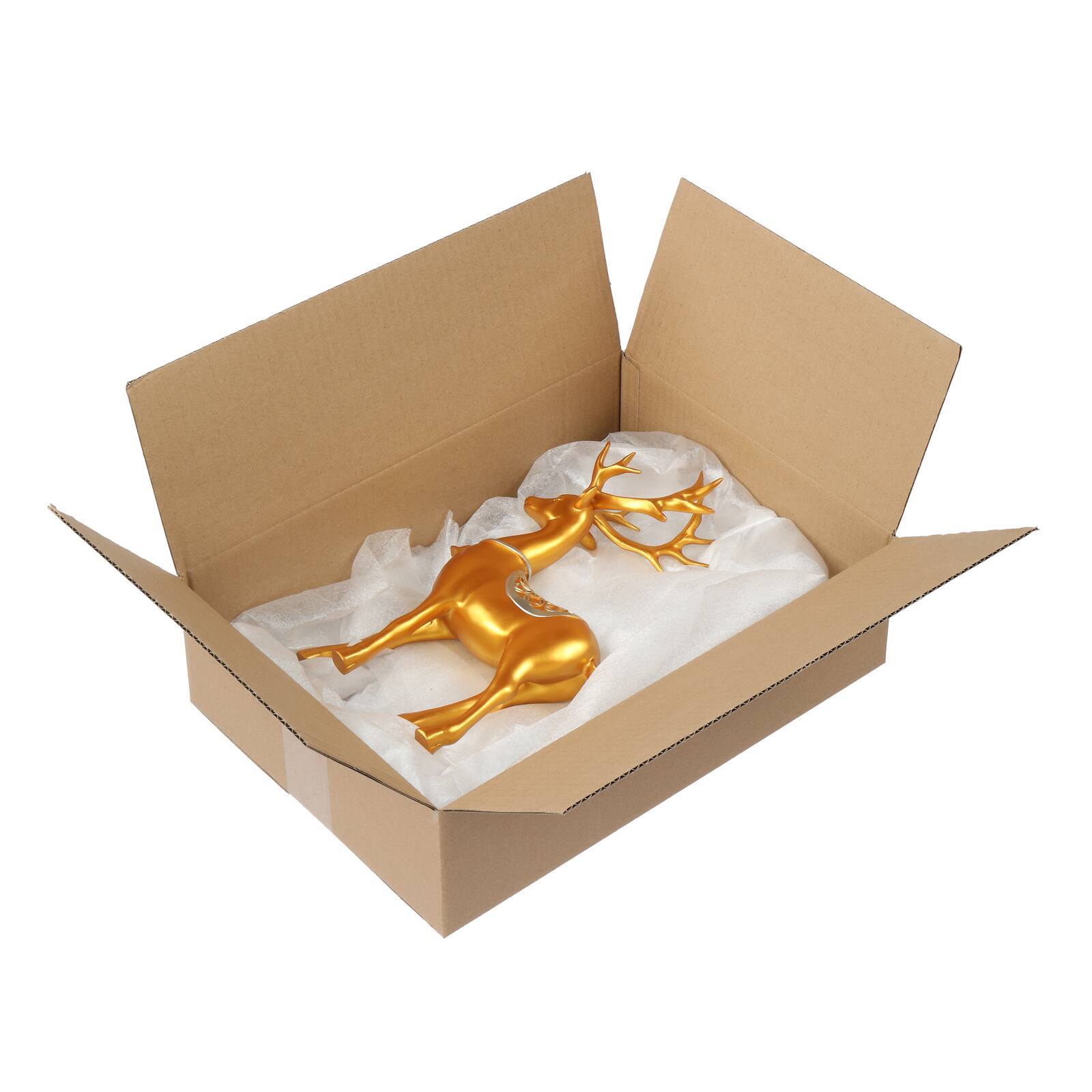 Alt View 4. Winado - 50 14x10x4 Shipping Boxs Packing Mailing Storage Corrugated Box 3 mm Thickness Recyclable Box for USPS, FedEx Shipping.