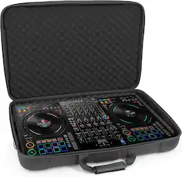 CASEMATIX - DJ Controller Gig Bag – Hard Shell Travel Case with Storage, Fits DJ Controllers and Mixers up to 25"