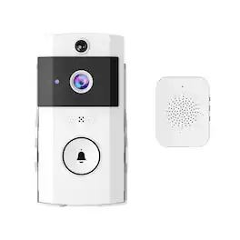 Cluzine - Smart Video Doorbell with Chime,PIR Motion Detection & 2-Way Audio for Home Security