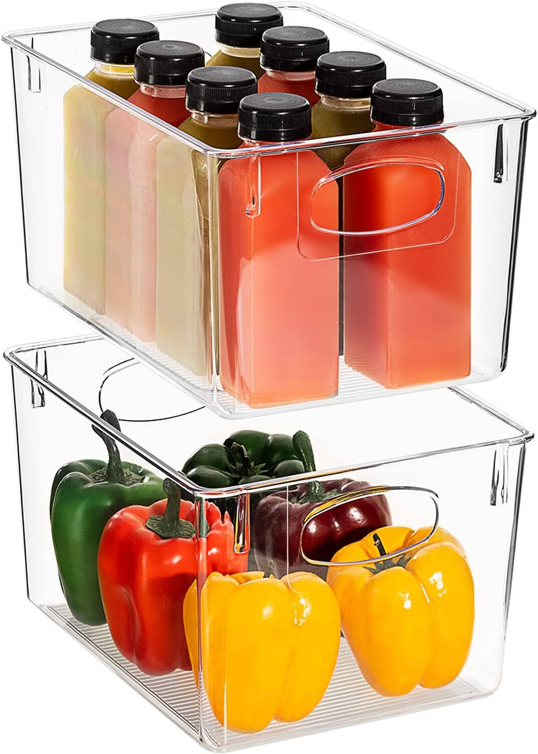 Sorbus - Storage Bins Plastic Organizer Container Holders with Handles – Versatile for Kitchen, Refrigerator - Clear price history on PriceWatchPro