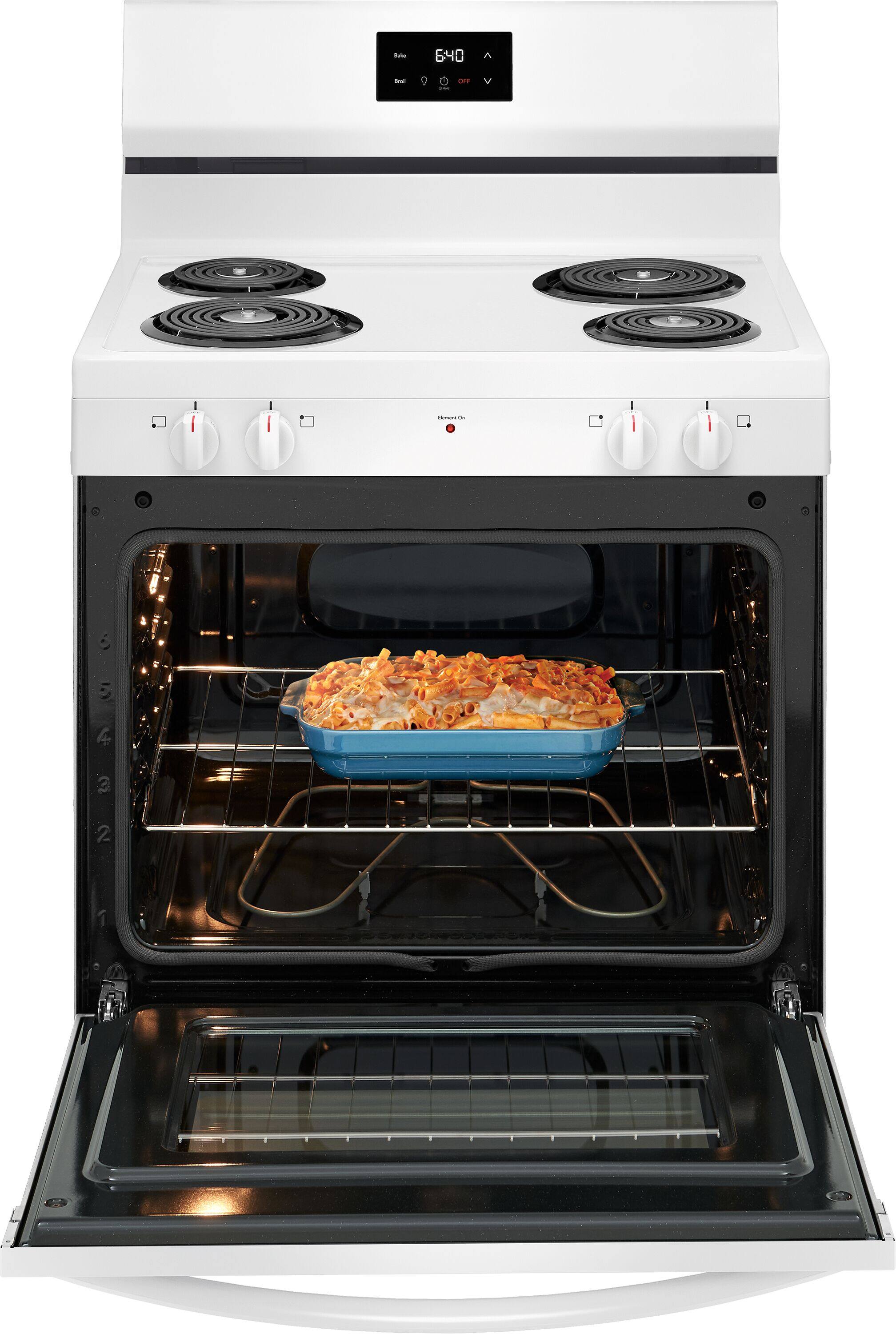 Left. Frigidaire - 30" Electric Range - White.