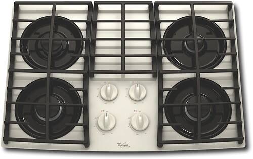 Best Buy Whirlpool Gold 30 Built In Gas Cooktop Biscuit On